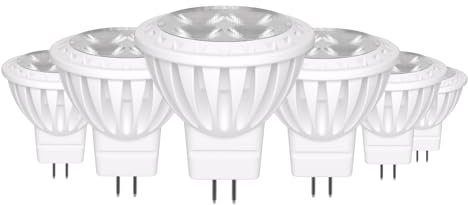GU4 LED Spot Light MR11 LED Bulbs 4000K Not Dimmable Pack of 6, GU4 12V 3W Replaces 30W Halogen Lamps Reflector, 4000K 540LM AC/DC 11V-14V, GU4.0 Base