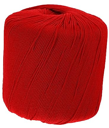 KONTONTY DIY Baumwollgarn Rot Weiches Geflochtenes Handarbeitsgarn Für Häkeln Makramee Schmuckherstellung Heimdekoration Und Bastelprojekte