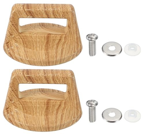 sourcing map 2 Pcs Universal Replacement Pot Lid Handle, Heat Resistant Pot Knob, Pan Lid Holding Handles Knob for Home Kitchen Cookware Kitchenware, Red