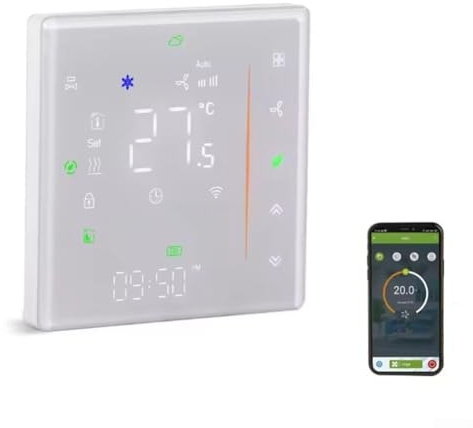 Termostato intelligente regolatore di temperatura per riscaldamento a pavimento dell'acqua, controllo touch programmabile settimanale, termostato per ambienti Wifi