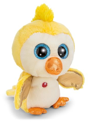 NICI Gosedjur, Glubschis, Fågel Sunita, 15 cm, gul - 63028 | Sött mjukisdjur av mjuk plysch för att gosa och leka med, för barn och vuxna, bra presentidé