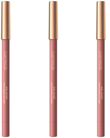 Catrice Gel Glide Long-Lasting Lip Liner, Nr. 070, Nude, langanhaltend, Wischfest, farbintensiv, vegan, wasserfest, ohne Parfüm, ölfrei, 3er Pack (3x1.5g)