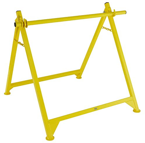 Yellow A Frame Cable Dispenser Stand
