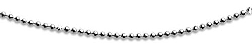 DUR Schmuck Damen Kugelkette rhodiniert Silber 925/- 50cm (K2255)