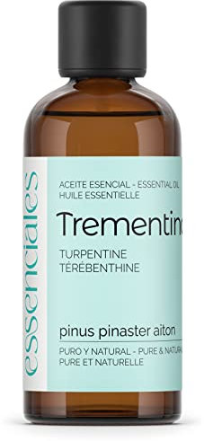 Essenciales - Aceite Esencial de Trementina, 100% Puro, 100 ml | Aceite Esencial Pinus pinaster aiton