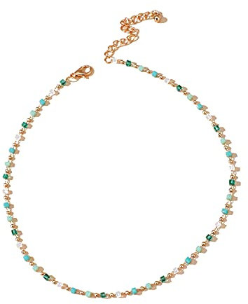 EXINOX Perlen-Halskette im Bohemian-Stil, für Damen, Metall