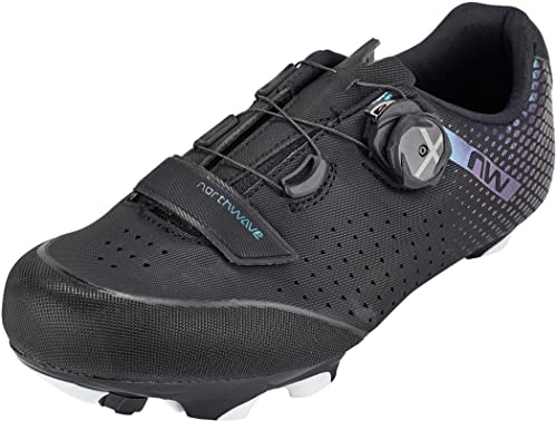 Northwave Origin Plus 2 Damen MTB Fahrrad Schuhe irisierend schwarz/grün/lila 2023: Größe: 41