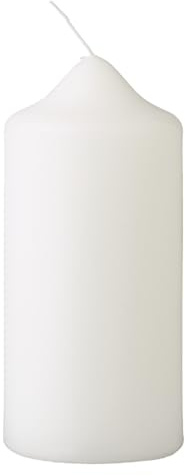 METRO Professional Stumpenkerze, Ø 48 x 100 mm, 6 Stück, Brenndauer: ca. 21 Stunden, 100% Paraffin, für Haushalt, Feiern und Gastronomie, Weiß