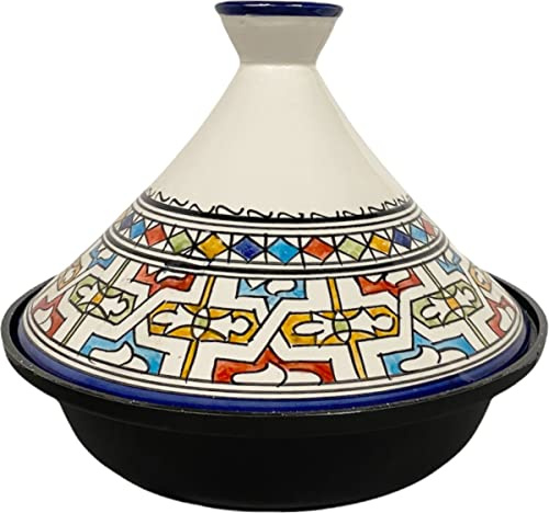 Cuilina | Tajine Fes Ø30cm - Induzione – Ceramica colorata fatta a mano – Induzione