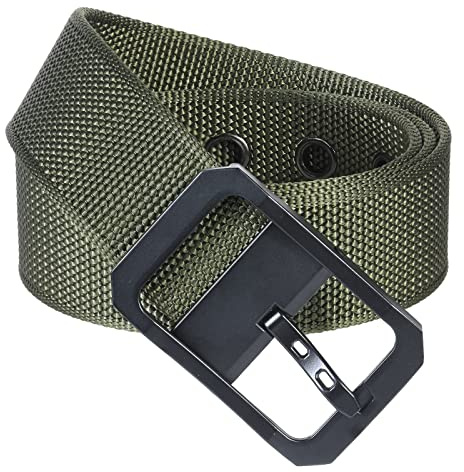 KYEYGWO Einstellbare Nylon Gürtel für Herren und Damen, Einfarbig Stoffgürtel Causal Jeansgürtel Outdoor Militärgürtel Freizeit Arbeitsgürtel mit Legierung Dornschließe