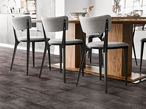PVC Bodenbelag Vinylboden in eleganter Fliesen Optik, Zuschnitt (4m breit, 8m lang)