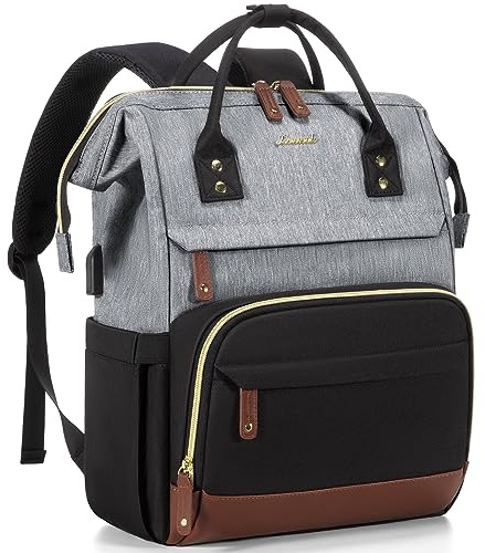 LOVEVOOK Ryggsäck dam laptop ryggsäck med laptopfack 15,6 tum skolryggsäck flicka tonåring skolväska ryggsäck dagsryggsäck ryggsäckar vattentät för skola resor affärer