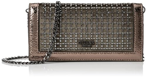 GUESS Gilded Glamour Mini Xbody Clutch Pewter