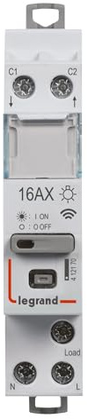 LEGRAND 199121 - Teleruptor modular conectado Drivia con Netatmo 16AX 230V ~ compatible con App Home + Control y Deslizador Conectado - Embalaje BTC - Gris