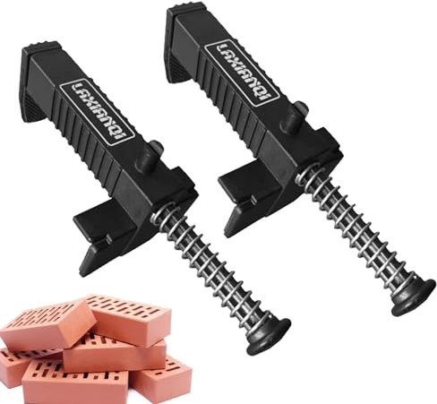 Qumiuu Utensili per la punta di mattoni | Brick Liner Runner - Strumenti per la posa di mattoni, strumento di misurazione per livellare mattoni, ganci da parete, staffe di montaggio per mattoni