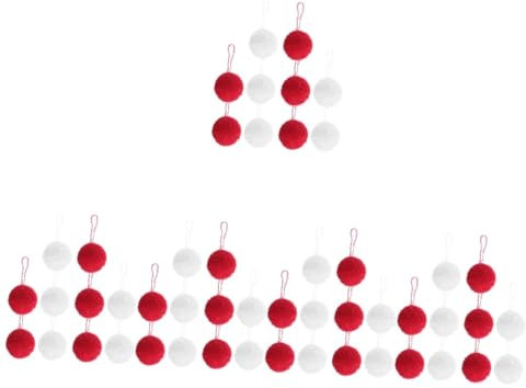 Ciieeo 50stücke Weihnachtsbaumkugeln Und Mohair-bälle Dekoration Für Weihnachtsfeiern Weihnachtskugeln Und Festliche Wohnaccessoires Für Christbaum