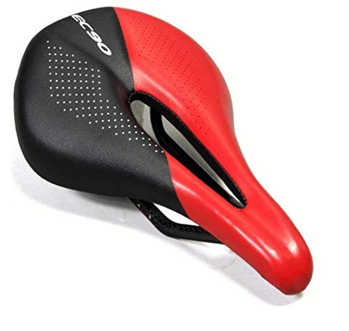 QTANZIQI Carbon Leder Fahrrad Sitz Sattel MTB Rennrad Sättel Mountainbike Racing Sattel PU Atmungsaktive Weiche Sitzkissen Sitz Silk Pillowcase