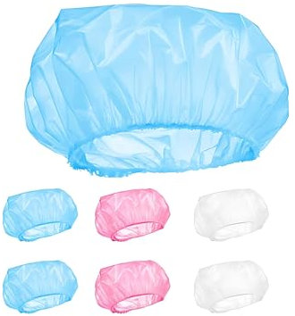 PARENCE.- Lot de 6 Bonnets de Douche - 3 Couleurs