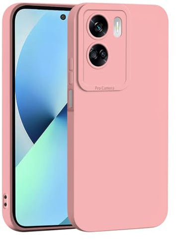 SEAHAI Case for HONOR 90 Lite 5G, Ultra Thin Premium Soft Silicone Phone Cover with Thickened Camera Protection Design, Shockproof TPU Bumper Fashion Case Cover - Pink