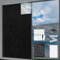 Fenster Verdunkelung, Beschichtetes Verdunklungsfolie für Fenster Schneidbar Abdunklungsfolie Fensterfolie Verdunklung für Wohnzimmer Schlafzimmer Arbeitszimmer Dachfenster 150 * 300cm