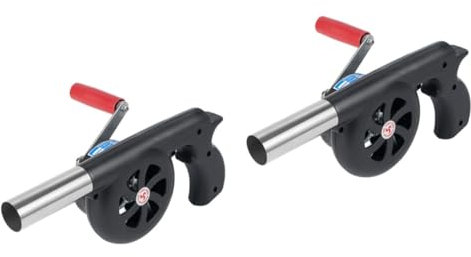 INOOMP 2pièces Souffleur à Manivelle Portable Pour Barbecue Ventilateur à Main Pour Camping Et Activités Plein Air Outil Pratique Pour Optimiser La