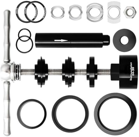 Dottduya Fahrrad-Headset-Presswerkzeug, BB-Tretlager-Werkzeug - Mehrzweck-Lagerpresswerkzeug aus Aluminiumlegierung,Werkzeugsatz zum Entfernen des Innenlagers für BB86, BB30, BB91, BB92, PF30