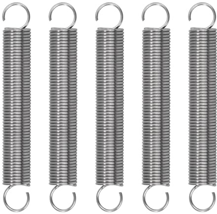 GUNGY Zugfedern mit Haken Edelstahl Zugfeder Spannfeder 70mm Außendurchmesser 10mm Drahtdurchmesser 1,0 mm Maximale Zugkraft 1,5kg 1,0x10x70mm 10 Stück