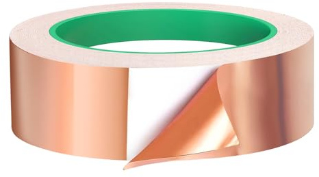 NEWJEK Kupferband Selbstklebend 20m x 30mm Schneckenschutz & EMI