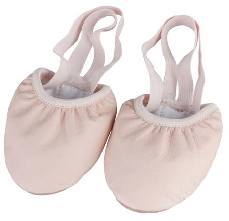 BININBOX Halbsohlen Ballettschuhe für Damen Spitzenschuhe,Flache Tanzschuhe für Training und Bühne (Leder-Obermaterial, Erwachsene, Large, Alphanumerisch, EU Schuhgrößensystem, M)