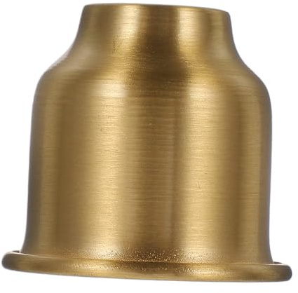 Bol à Bougie en Laiton E14 à Bord Roulé pour Décoration | Coupelle de Luminaire, Insert Compatible E14, Finition Or, Design Vintage Élégant, pour Usage Décoratif Domestique