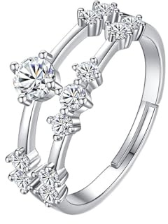 Tolldek Echtschmuck Hochzeitsring Weißgold 18K Au750, Labor Erstellt Diamant Klassiker Bandringe, Gold 750 Freundschaftsringe mit Labor Erstellt Diamant, 58 (18.5)