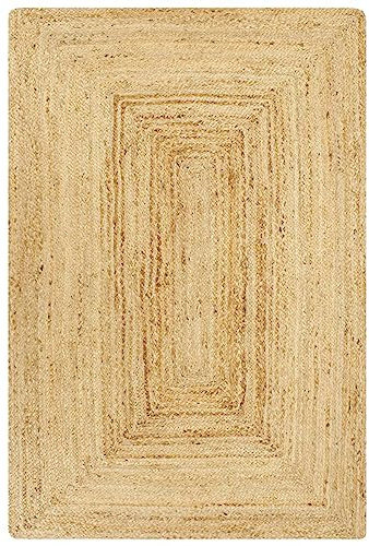 Snsowed Tappeto Artigianale in Juta Naturale 80x160 cm,Tappeto,Tappeto di Zona,Tappeto Salotto Moderno,Tappeti Moderni-133728