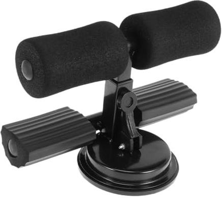 GRIRIW Adjustable Suction Cup Sit-Up Bar Device for Abdominal Training Detachable Belly Fitness Equipment for Home Workouts Crunches Aid Dual Pole Design
