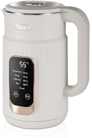 2.0L Glass Double-Walled Kettle With Smart Auto-Shutoff & Digital Display