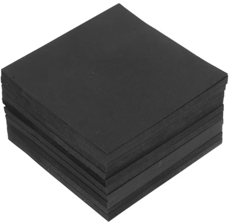 Veemoon 500 Blatt Schwarze Selbstklebende Notizzettel Memo Pads mit Zuverlässiger Haftung Praktisch für Büro Schule und Zuhause Einfache Design Haftnotizen für Klare Nachrichten und