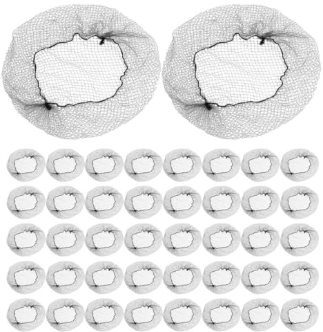 HONITANO 300 Stück Unsichtbare Elastische Haarnetze Dutt Haarnetz aus Nylon Dehnbar für Frauen Ballett Schlafen Lebensmittelservice Natürlicher Look Flexibler Sitz