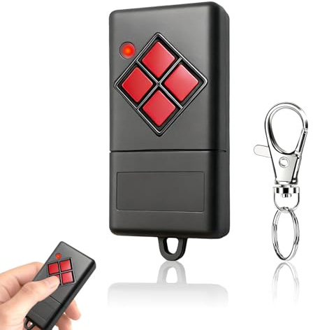 Mando a distancia para puerta de garaje Dickert MAHS40-04, MAHS40-01, AHS40-02, AHS40-03, AHS40-04, compatible con interruptor Dip Dickert 40,685 MHz