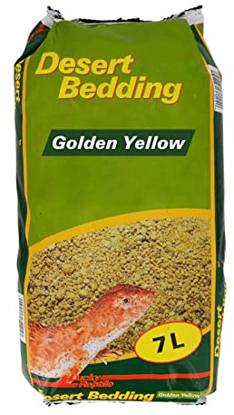 Lucky Reptile Desert Bedding Golden Yellow - 7 Liter Bodengrund für Wüstenterrarien - Erdmischung mit Sand & Lehm - Brutsubstrat für Reptilienzucht - Bodengrund Terrarium für Bartagame & Leopardgecko