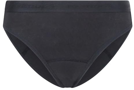 Equetech Bikini Brief Plus – Padded Equestrian Riding Underwear, Black S (UK 10-12)