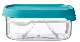 Mepal – Contenitore per la Frutta Campus – Contenitore per la Frutta Fresca – Scatola con Forchettina – Perfettamente Adatto al Porta Pranzo Take a Break - 250 ml – Turquoise