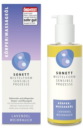 SONETT MISTELFORM SENSIBLE PROZESSE Körper- und Massageöl, Lavendel-Weihrauch, 145 ml