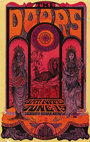 ELITEPRINT Vintage Band The Doors Rock & Roll Konzertgig Werbeposter A3 auf 250 g/m² Kunstdruck