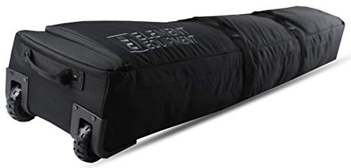 Element Equipment Gepolsterte Snowboardtasche mit Rädern, Ultimate Double – Premium High End Double Roller Reisetasche 157 schwarz Ripstop