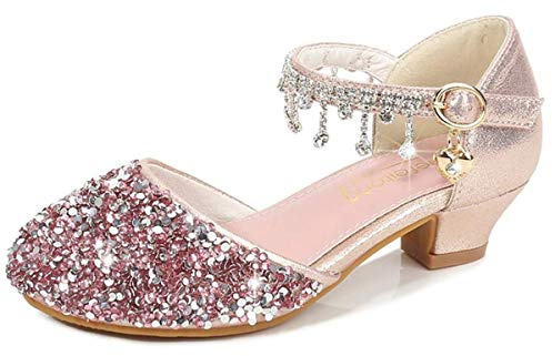 AIYIMEI Chaussures de Princesse Fille Chaussure de Danse Sandales pour Latines Tango Jazz Chaussures de Pratique de Salon de Mode Chaussures EU26-38