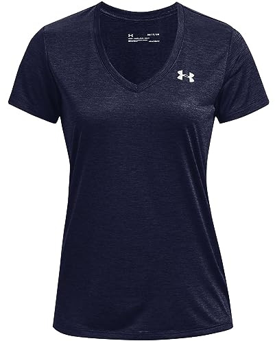 Under Armour Damen Tech SSV - Twist, bequemes T-Shirt für Damen, Funktionsshirt für alle Aktivitäten, Midnight, XS