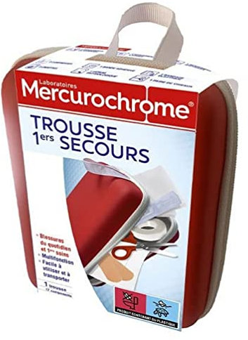 MERCUROCHROME – Kit 1° Soccorso – Lesioni quotidiane e 1° cura – 17 componenti – Multifunzione
