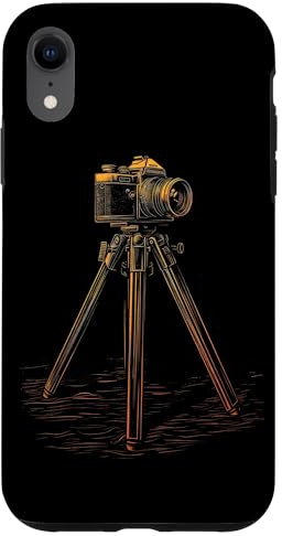Coque pour iPhone XR Photographie sur trépied Photographe Vintage