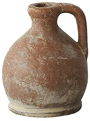 Vasen, Steingut-Blume, handgefertigt, dekorative Knospe, modern, hoch, Blumenstrauß, braun, Herzstück für Zuhause, Hochzeit, Weihnachten, Dekoration (Farbe: Messing, Größe: 14 x 16 cm). Vase