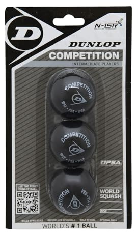 DUNLOP Squash Balls Competition One Size