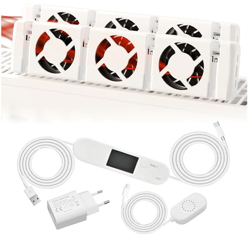 Clip'n'Heat Heizkörperventilator Double Set mit 2x Ventilator – Effizienter Lüfter für Heizkörper | Heizungsventilator zur Heizkostenersparnis | Heizkörperlüfter für gleichmäßige Wärmeverteilung